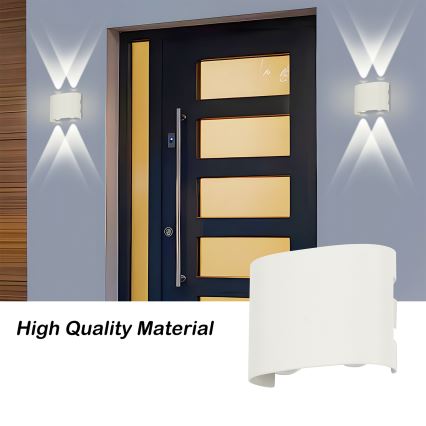 Brilagi - LED kültéri fali lámpa FLAREBOX LED/4W/230V fehér IP65