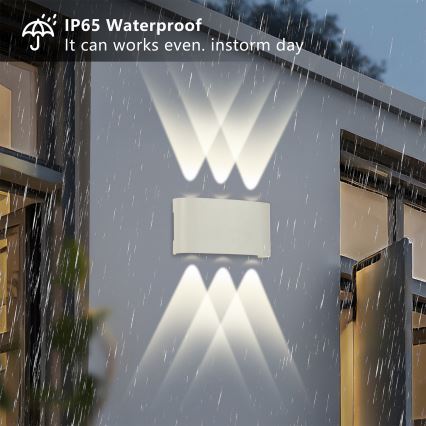 Brilagi - LED kültéri fali lámpa FLAREBOX LED/6W/230V fehér IP65