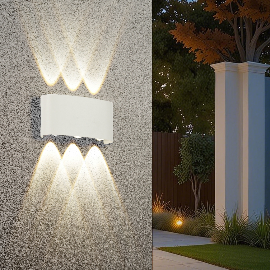 Brilagi - LED kültéri fali lámpa FLAREBOX LED/6W/230V fehér IP65