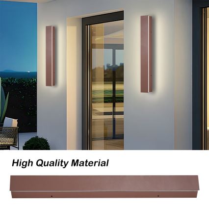 Brilagi - LED kültéri fali lámpatest LINEAR LED/12W/230V 3000K IP65 50 cm barna CRI 90