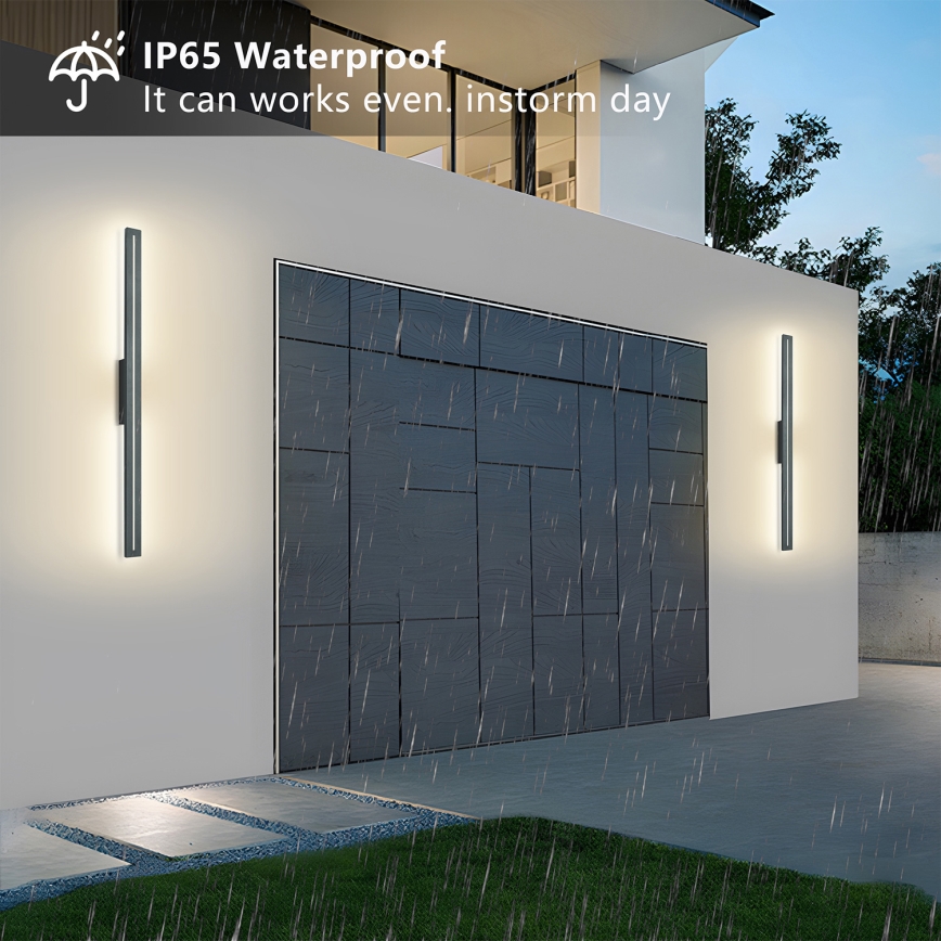 Brilagi - LED kültéri fali lámpatest LINEO LED/24W/230V 3000K IP65 100 cm antracit CRI 90