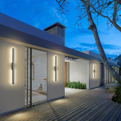 Brilagi - LED kültéri fali lámpatest LINEO LED/24W/230V 3000K IP65 100 cm antracit CRI 90