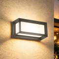 Brilagi - LED kültéri fali lámpa mozgásérzékelővel PARKER LED/12W/230V antracit IP44