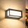 Brilagi - LED kültéri fali lámpa mozgásérzékelővel PARKER LED/12W/230V antracit IP44