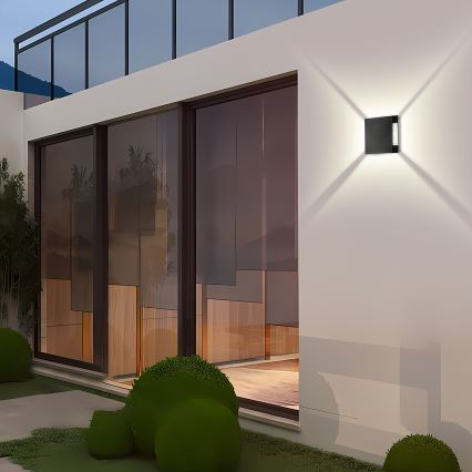 Brilagi - LED kültéri fali lámpa QUADRAY LED/4W/230V fekete IP65