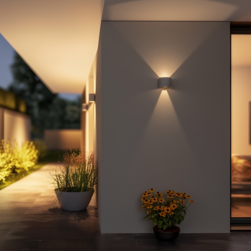 Brilagi - LED Kültéri fali lámpa RONDO LED/6W/230V szürke IP54