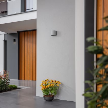 Brilagi - LED Kültéri fali lámpa RONDO LED/6W/230V szürke IP54