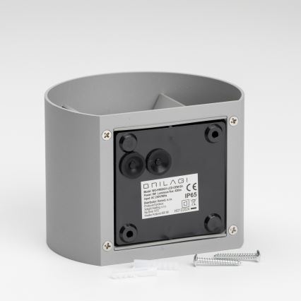 Brilagi - LED Kültéri fali lámpa RONDO LED/6W/230V szürke IP54