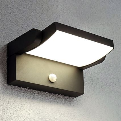 Brilagi - LED kültéri fali lámpa mozgásérzékelővel ANKLE LED/18W/230V 3000K IP65 antracit