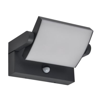 Brilagi - LED kültéri fali lámpa mozgásérzékelővel ANKLE LED/18W/230V 3000K IP65 antracit