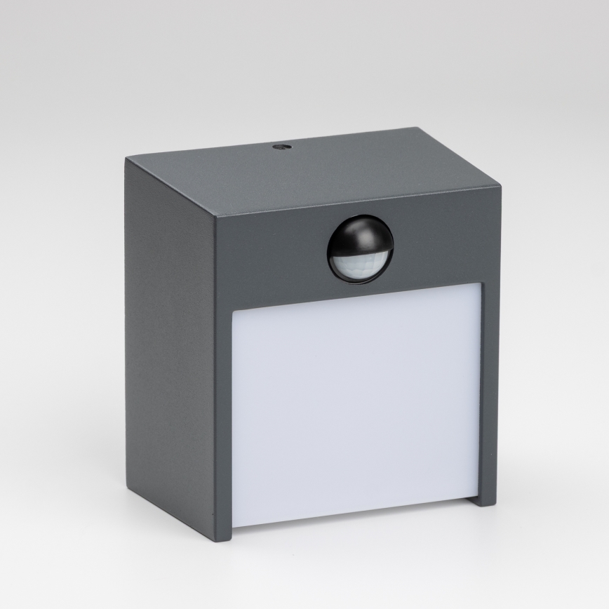 Brilagi - LED kültéri fali lámpa mozgásérzékelővel TERNI LED/12W/230V antracit IP44