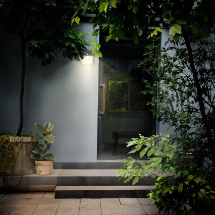 Brilagi - LED kültéri fali lámpa mozgásérzékelővel TERNI LED/12W/230V antracit IP44