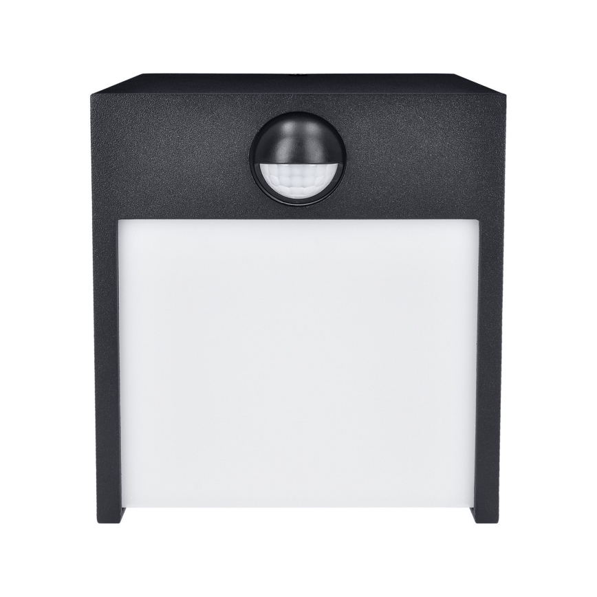 Brilagi - LED kültéri fali lámpa mozgásérzékelővel TERNI LED/12W/230V fekete IP44