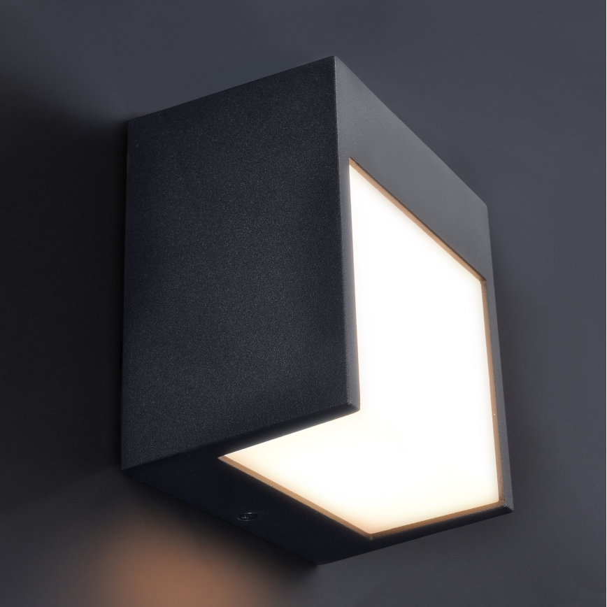 Brilagi - LED Kültéri fali lámpa TERNI LED/12W/230V fekete IP44