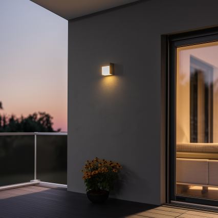 Brilagi - LED Kültéri fali lámpa TERNI LED/12W/230V szürke IP44