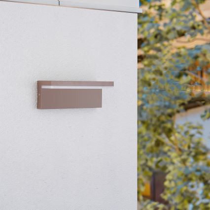 Brilagi - LED kültéri fali lámpa TESSI LED/10W/230V barna IP54