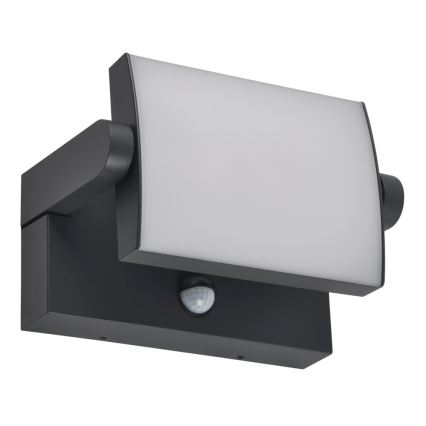 BRILAGI - LED kültéri fali lámpa mozgás- és alkonyérzékelővel ANKLE LED/12W/230V IP65 fekete