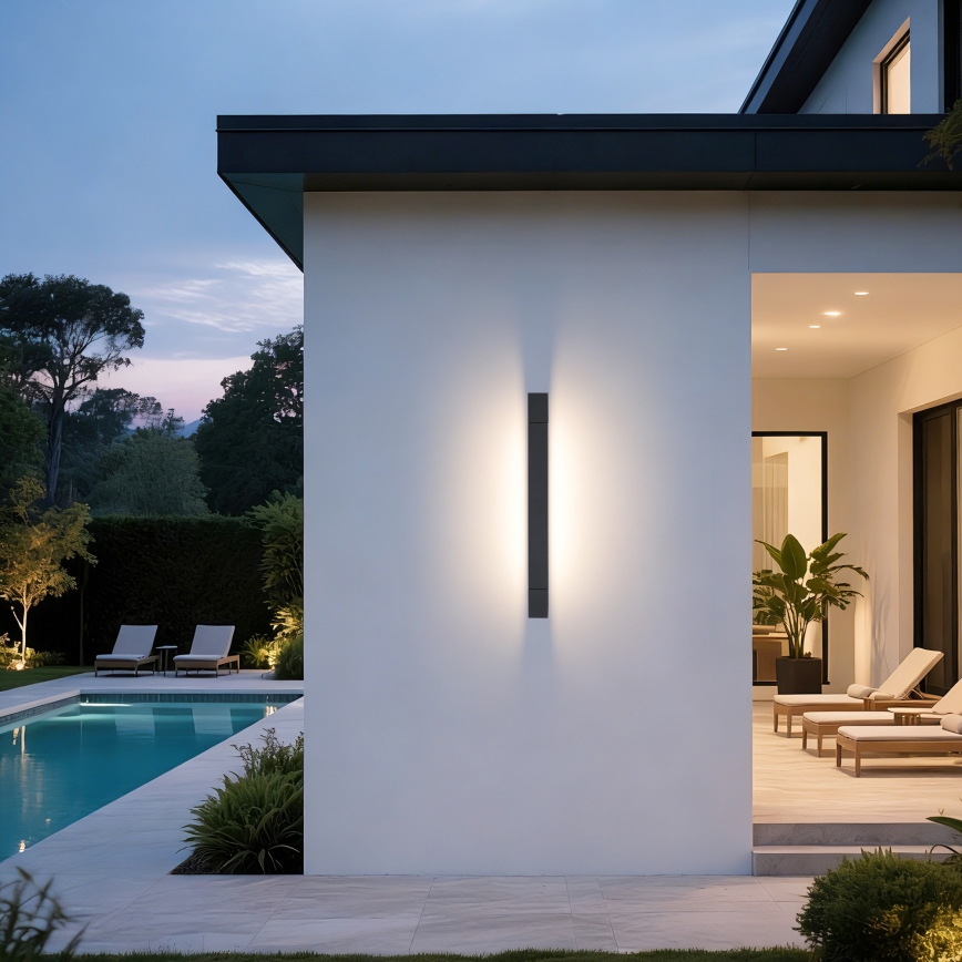 Brilagi - AQUA LINE LED kültéri fali lámpatest, 12 W, 230 V, 45 cm, IP44, antracit, CRI 90