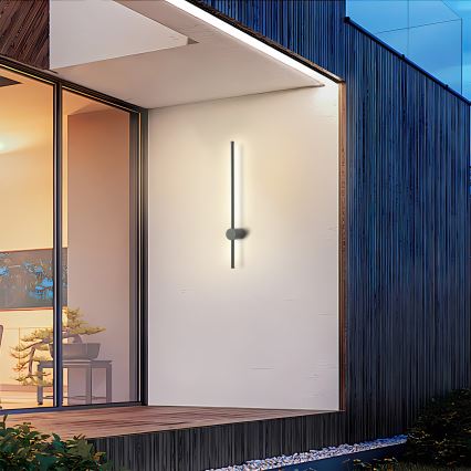 Brilagi - AURA LED kültéri fali lámpatest LED/12W/230V 3000K IP54 65 cm antracit CRI 90