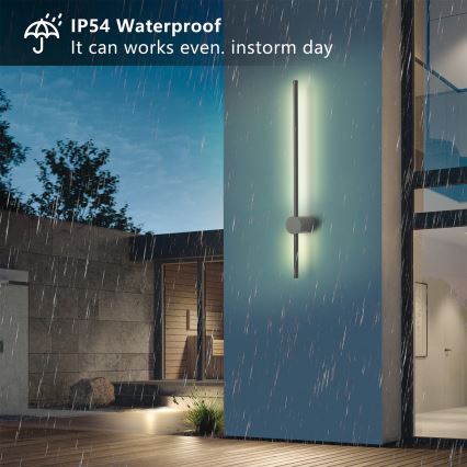 Brilagi - LED kültéri fali lámpatest AURA LED/12W/230V 4000K IP54 65 cm antracit CRI 90