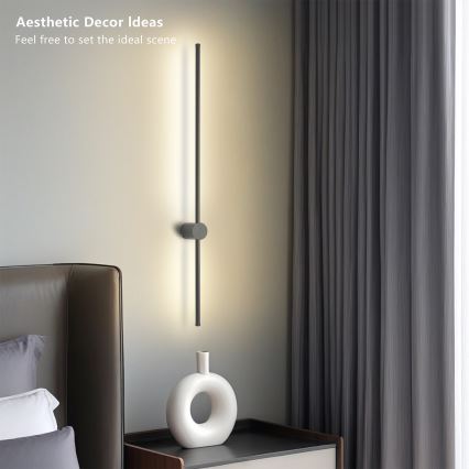 Brilagi - LED kültéri fali lámpa AURA, 20W/230V, 4000K, IP54, 97 cm, antracit, CRI 90