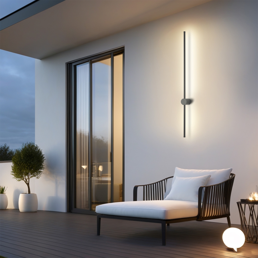 Brilagi - LED kültéri fali lámpa AURA, 20W/230V, 4000K, IP54, 97 cm, antracit, CRI 90