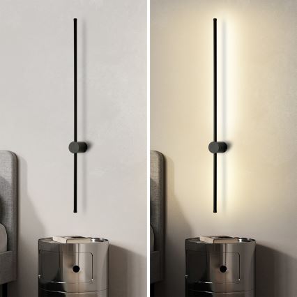 Brilagi - LED kültéri fali lámpa AURA LED/20W/230V 4000K IP54 97 cm fekete CRI 90