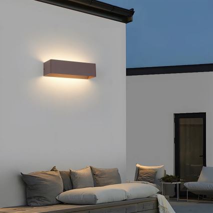Brilagi - LED kültéri fali lámpatest DONNANI LED/12W/230V 30 cm barna IP44