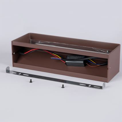Brilagi - LED kültéri fali lámpatest DONNANI LED/12W/230V 30 cm barna IP44