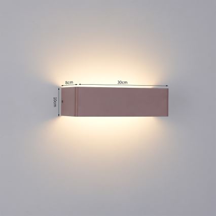 Brilagi - LED kültéri fali lámpatest DONNANI LED/12W/230V 30 cm barna IP44