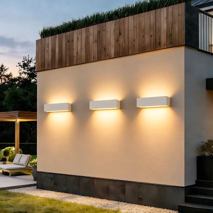 Brilagi - LED kültéri fali lámpatest DONNANI LED/12W/230V 30 cm fehér IP44