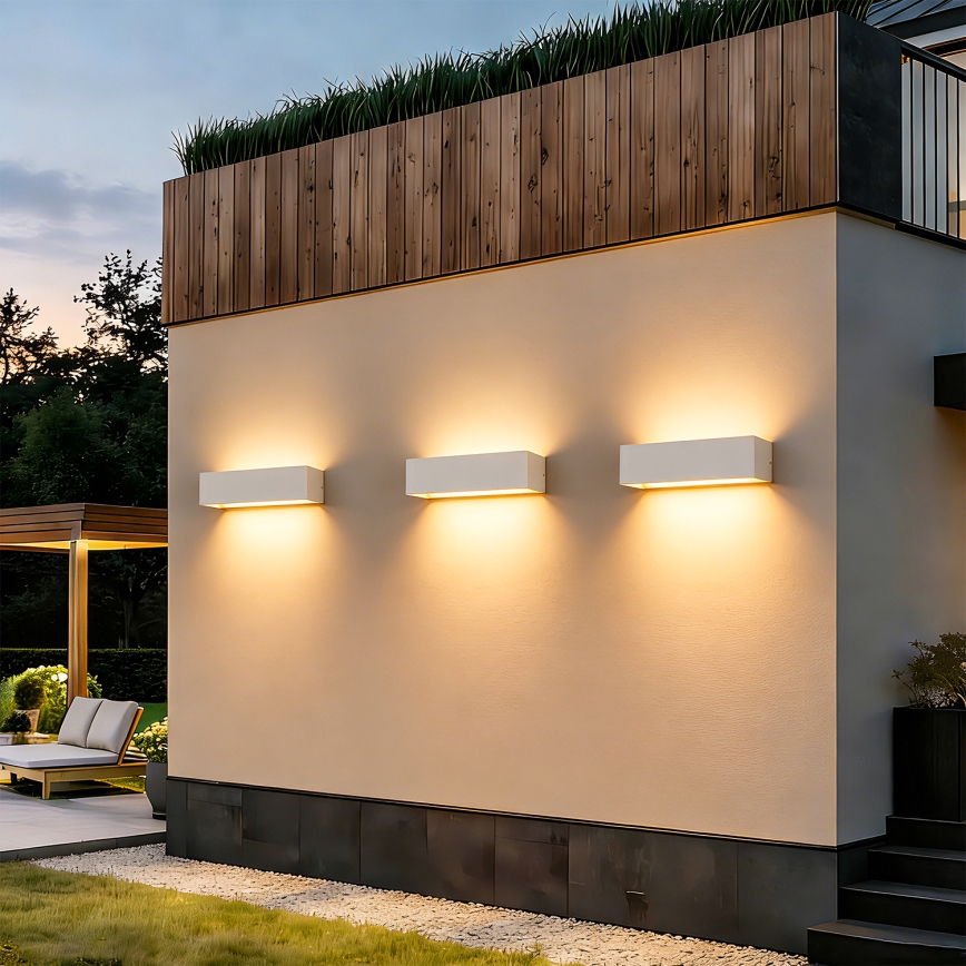 Brilagi - LED kültéri fali lámpatest DONNANI LED/12W/230V 30 cm fehér IP44