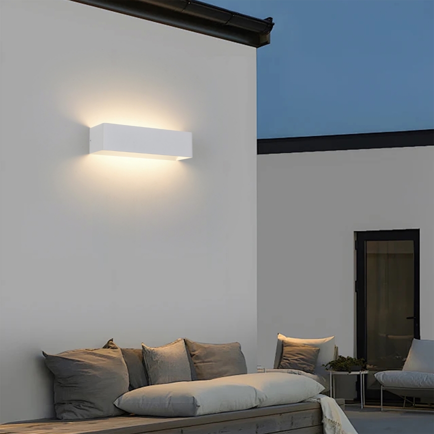 Brilagi - LED kültéri fali lámpatest DONNANI LED/12W/230V 30 cm fehér IP44