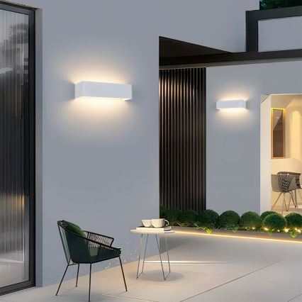 Brilagi - LED kültéri fali lámpatest DONNANI LED/12W/230V 30 cm fehér IP44