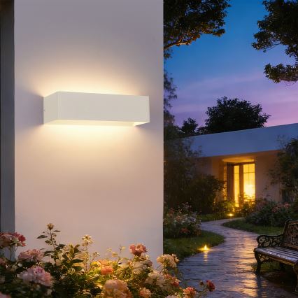 Brilagi - LED kültéri fali lámpatest DONNANI LED/12W/230V 30 cm fehér IP44