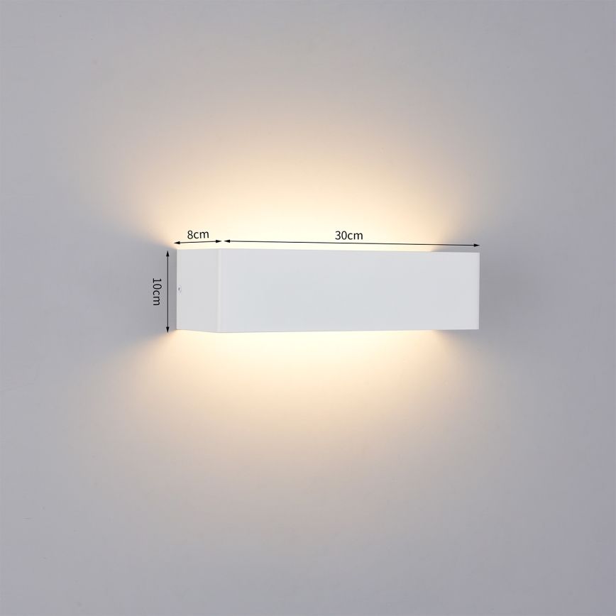 Brilagi - LED kültéri fali lámpatest DONNANI LED/12W/230V 30 cm fehér IP44