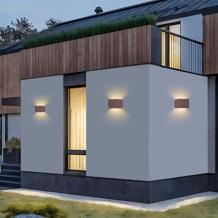 Brilagi - LED kültéri fali lámpatest DONNANI LED/5W/230V 10 cm barna IP44