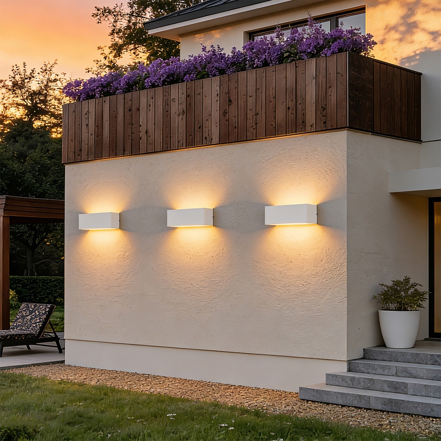 Brilagi - LED kültéri fali lámpatest DONNANI LED/7W/230V 20 cm fehér IP44