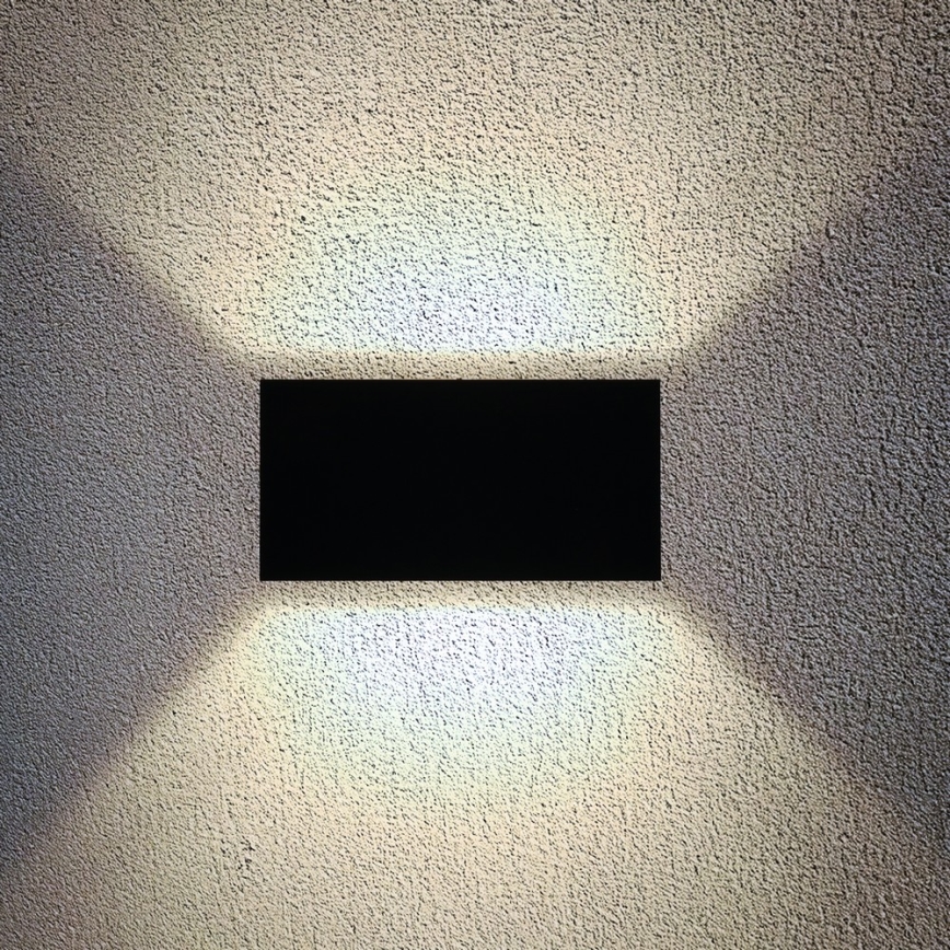 Brilagi - LED kültéri fali lámpatest DOUBLE CUBE LED/12W/230V fekete IP65