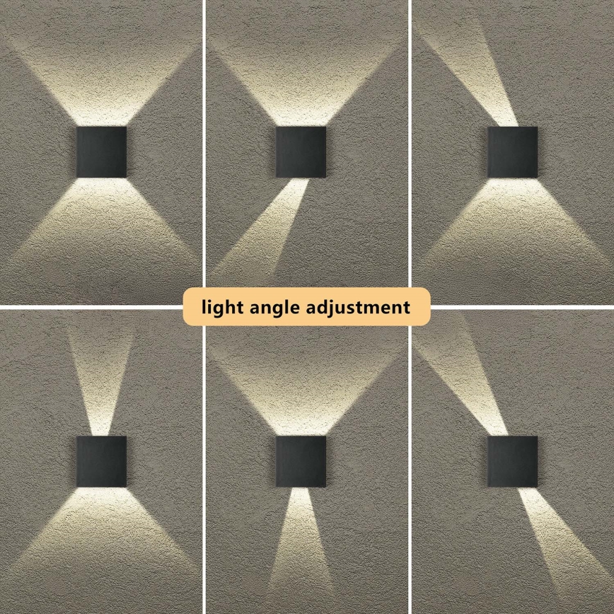 Brilagi - LED kültéri fali lámpatest DOUBLERAY LED/4W/230V fekete IP65