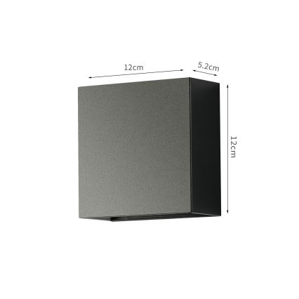 Brilagi - LED kültéri fali lámpatest DOUBLERAY LED/4W/230V fekete IP65