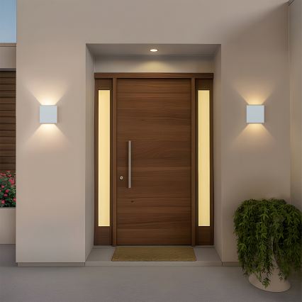 Brilagi - LED kültéri fali lámpatest DOUBLERAY LED/6W/230V fehér IP54