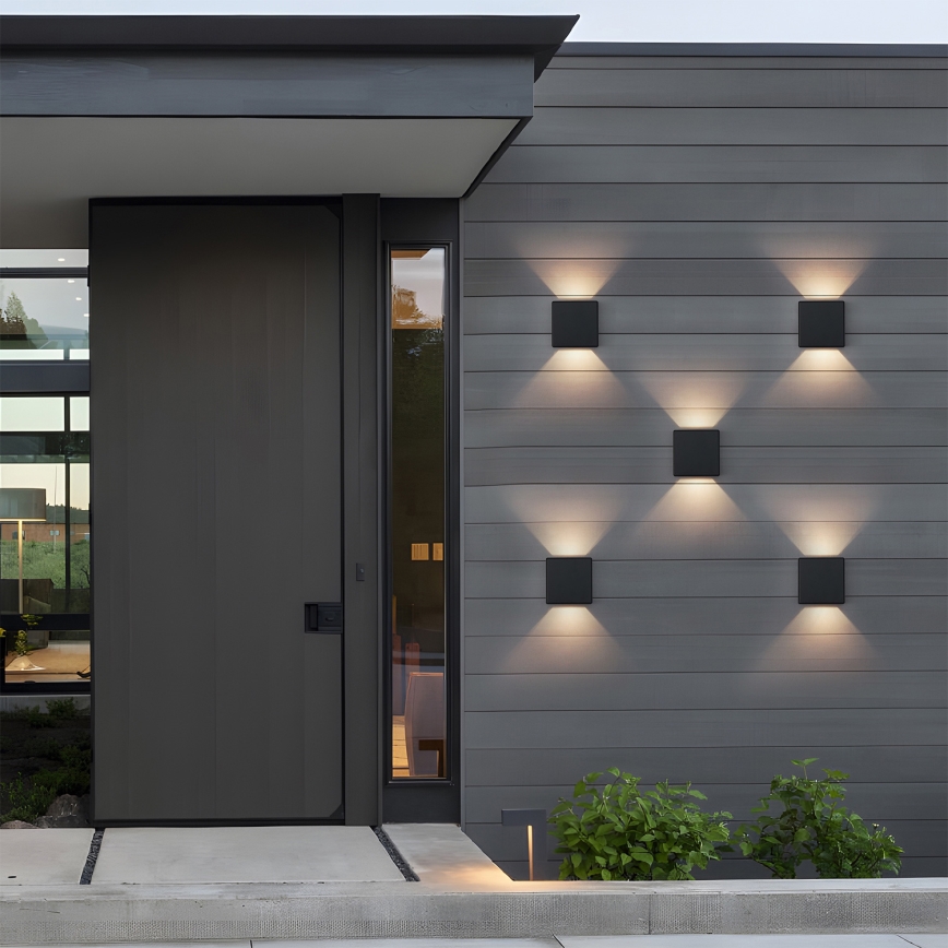 Brilagi - LED kültéri fali lámpatest DOUBLERAY LED/6W/230V fekete IP54