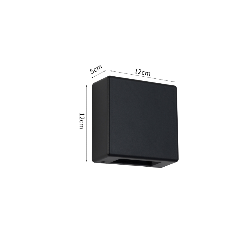 Brilagi - LED kültéri fali lámpatest DOUBLERAY LED/6W/230V fekete IP54
