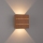 Brilagi - LED kültéri fali lámpatest DOUBLERAY LINE LED/6W/230V fa hatású IP54