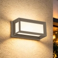 Brilagi - LED kültéri fali lámpatest érzékelővel PARKER LED/12W/230V szürke IP44
