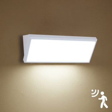 Brilagi - LED kültéri fali lámpatest érzékelővel TRIANGLE LED/42W/230V 45 cm fehér IP65
