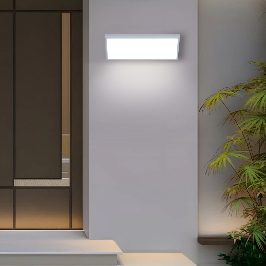 Brilagi - LED kültéri fali lámpa érzékelővel TRIANGLE LED/42W/230V fehér IP65