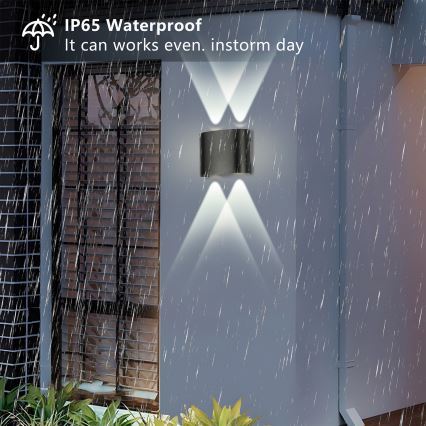 Brilagi - LED kültéri fali lámpatest FLAREBOX LED/4W/230V fekete IP65