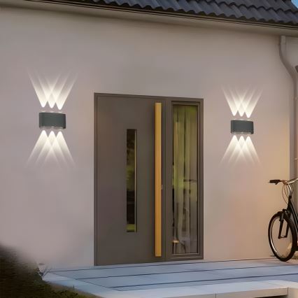 Brilagi - LED kültéri fali lámpatest FLAREBOX LED/6W/230V antracit IP65